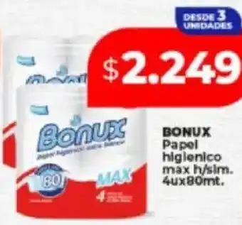 Supermayorista Vital Bonux papel higienico max oferta
