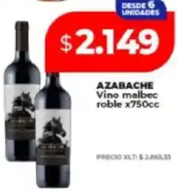 Supermayorista Vital Azabache vino malbec roble oferta