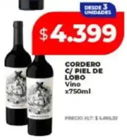 Supermayorista Vital Cordero c/ piel de lobo vino oferta