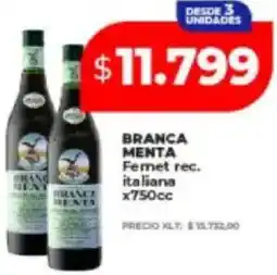 Supermayorista Vital Branca menta fernet rec. italiana oferta