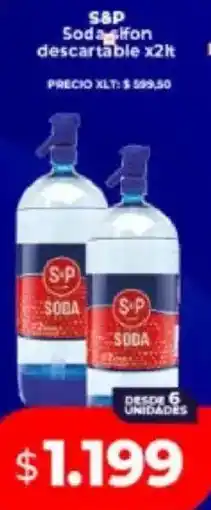 Supermayorista Vital S&p soda sifon descartable oferta