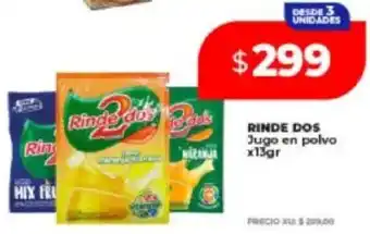 Supermayorista Vital Rinde dos jugo en polvo oferta