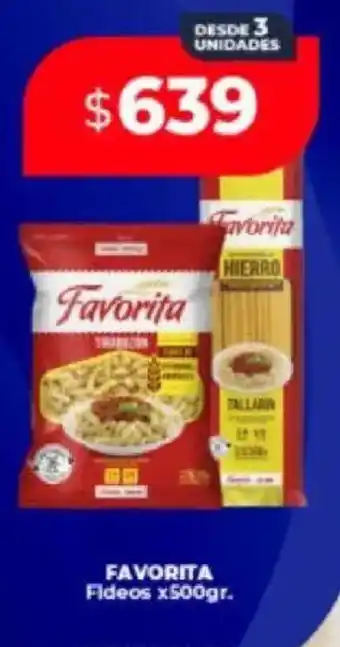 Supermayorista Vital Favorita fideos oferta