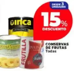 Supermayorista Vital Conservas de frutas todas oferta
