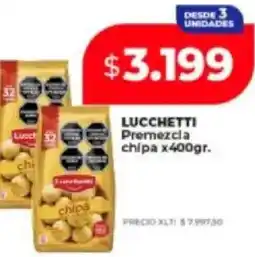 Supermayorista Vital Lucchetti premezcla chipa oferta