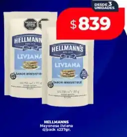Supermayorista Vital Hellmann's mayonesa liviana d/pack oferta