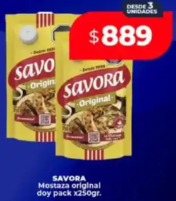 Supermayorista Vital Savora mostaza original doy pack oferta