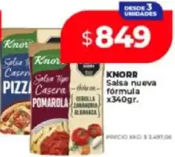 Supermayorista Vital Knorr salsa nueva fórmula oferta