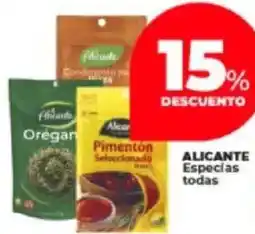 Supermayorista Vital Alicante especias todas oferta