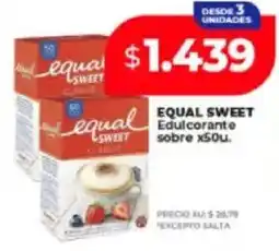 Supermayorista Vital Equal sweet edulcorante sobre oferta