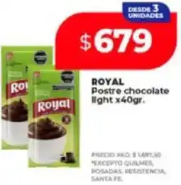 Supermayorista Vital Royal postre chocolate light oferta