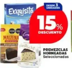 Supermayorista Vital Premezclas horneadas seleccionadas oferta