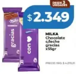 Supermayorista Vital Milka chocolate c/leche gracias oferta