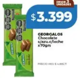Supermayorista Vital Georgalos chocolate s/azu.c/leche oferta