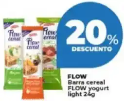 Supermayorista Vital Flow barra cereal flow yogurt light oferta