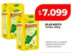 Supermayorista Vital Playadito yerba oferta
