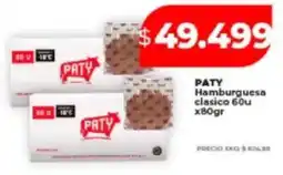 Supermayorista Vital PATY Hamburguesa clasico oferta