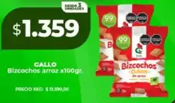 Supermayorista Vital Gallo bizcochos arroz oferta