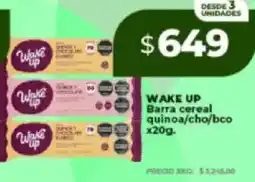 Supermayorista Vital Wake up barra cereal quinoa/cho/bco oferta