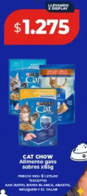 Supermayorista Vital Cat chow alimento gato sobres oferta