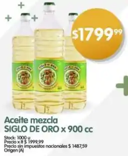 Supermercados Buenos Días Siglo de oro aceite mezcla oferta