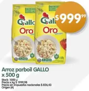 Supermercados Buenos Días Gallo arroz parboil oferta