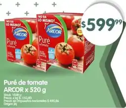 Supermercados Buenos Días Arcor puré de tomate oferta