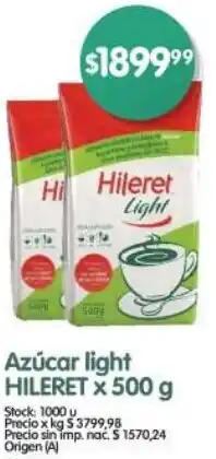 Supermercados Buenos Días Hileret azúcar light oferta