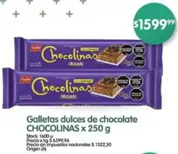 Supermercados Buenos Días Chocolinas galletas dulces de chocolate oferta