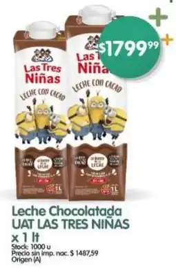Supermercados Buenos Días Las tres niñas leche chocolatada uat oferta