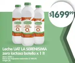 Supermercados Buenos Días La serenisima leche uat zero lactosa botella oferta