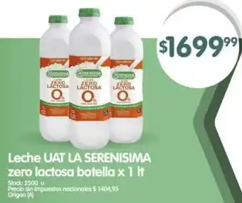 Supermercados Buenos Días La serenisima leche uat zero lactosa botella oferta