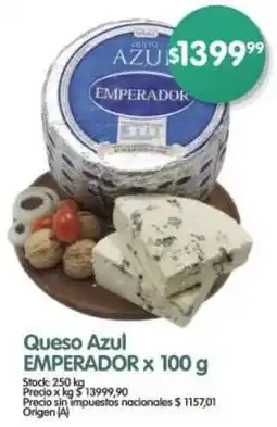Supermercados Buenos Días Emperador queso azul oferta