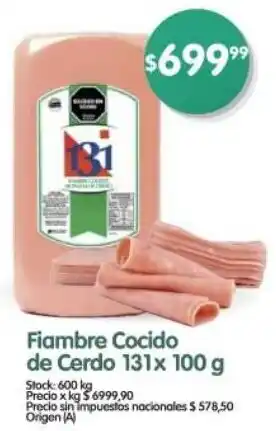 Supermercados Buenos Días Fiambre cocido de cerdo oferta