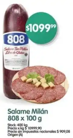 Supermercados Buenos Días 808 milán salame oferta