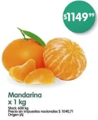 Supermercados Buenos Días Mandarina oferta