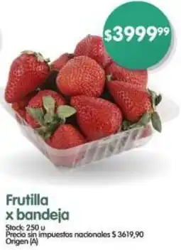 Supermercados Buenos Días Frutilla x bandeja oferta