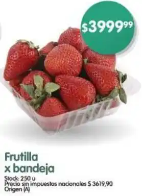 Supermercados Buenos Días Frutilla x bandeja oferta