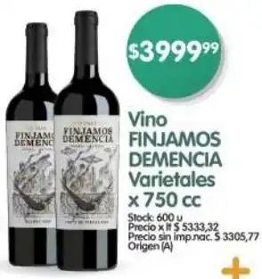 Supermercados Buenos Días Finjamos demencia vino varietales oferta