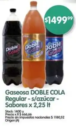 Supermercados Buenos Días Doble cola gaseosa regular oferta
