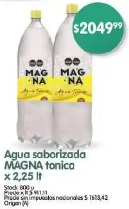 Supermercados Buenos Días Magna agua saborizada tonica oferta