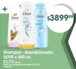 Supermercados Buenos Días Dove shampoo-acondicionador oferta