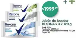 Supermercados Buenos Días Rexona jabón de tocador oferta