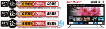 Coto Sharp smart tv led 43" oferta