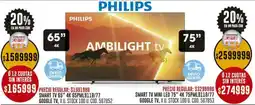 Coto Philips smart tv 65" oferta