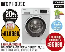 Coto Tophouse lavarropas carga frontal oferta