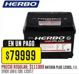 Coto Herbo batería plus oferta