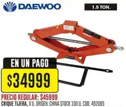 Coto Daewoo crique tijera oferta
