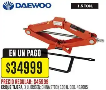 Coto Daewoo crique tijera oferta