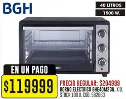 Coto Bgh horno eléctrico BHE40M23N oferta